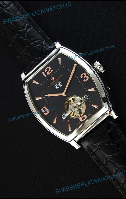 Vacheron Constantin Malte Japanese Tourbillon Replica Watch Black Dial