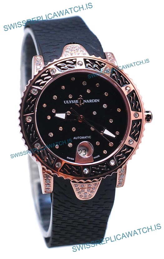 Ulysse Nardin Diver Starry Night Pink Gold Watch