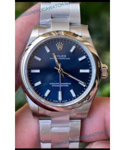 Rolex Oyster Perpetual REF#277200 31MM Swiss Movement Swiss Replica Blue Dial 904L Steel 1:1 Mirror Replica Watch
